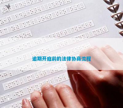 庭前的法律协商流程球王会网站逾期开(图2)